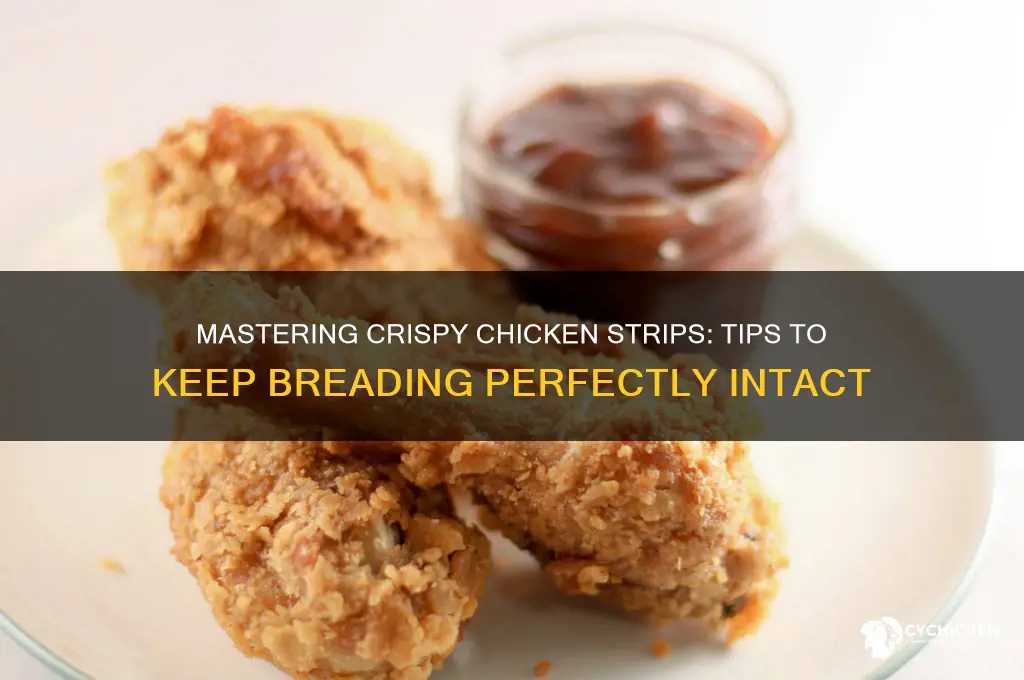 how to keep breading on chicken strips