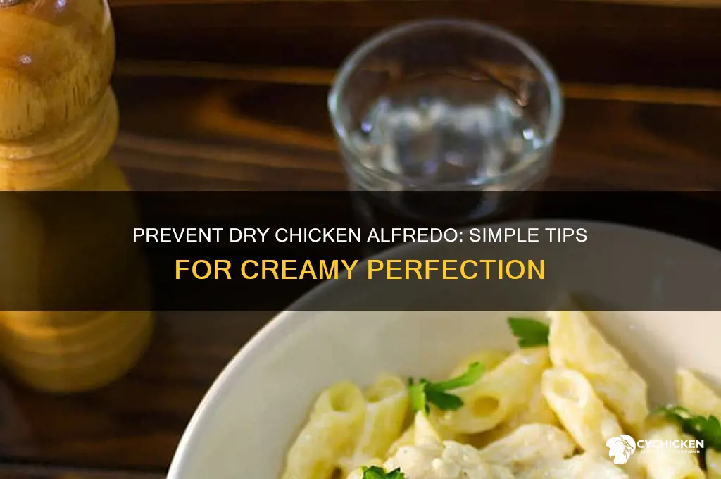 how to keep chicken alfredo from drying out
