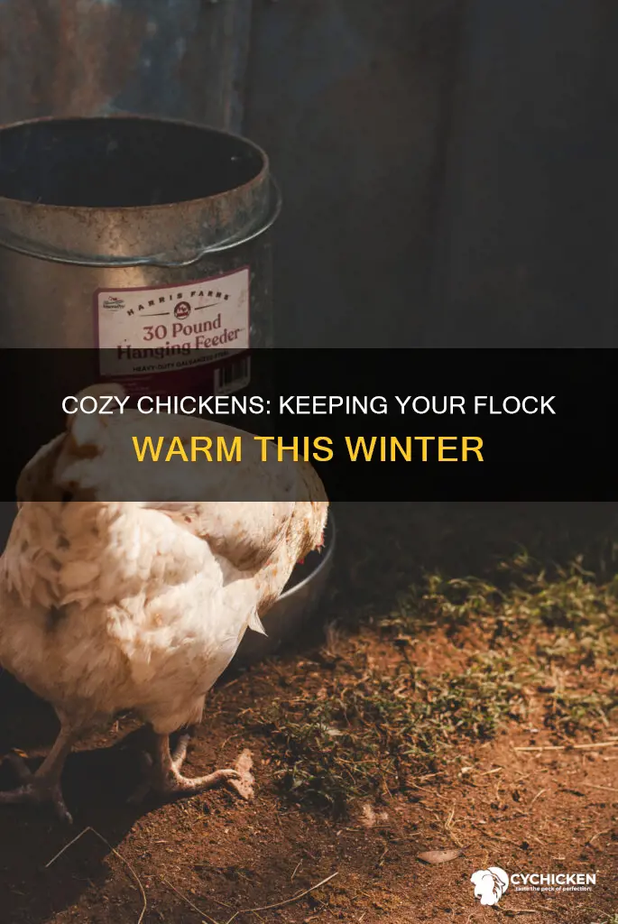 how to keep chicken an roosters warm in the cold