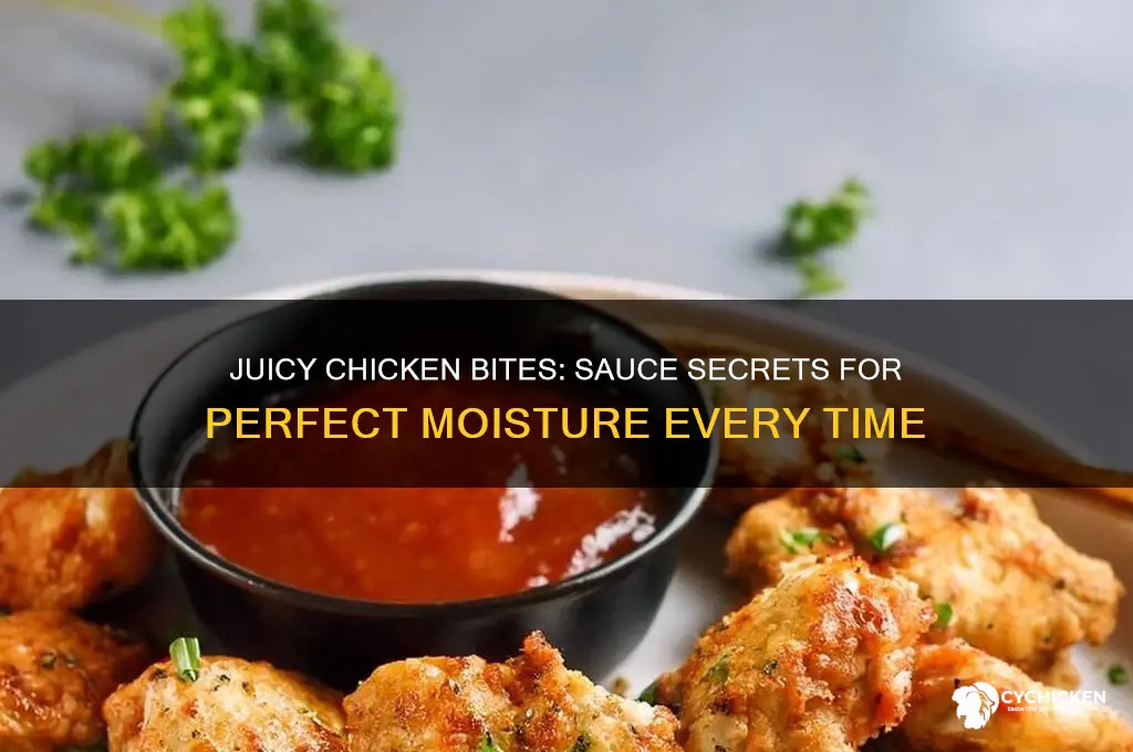 how to keep chicken bites juicy in sauce