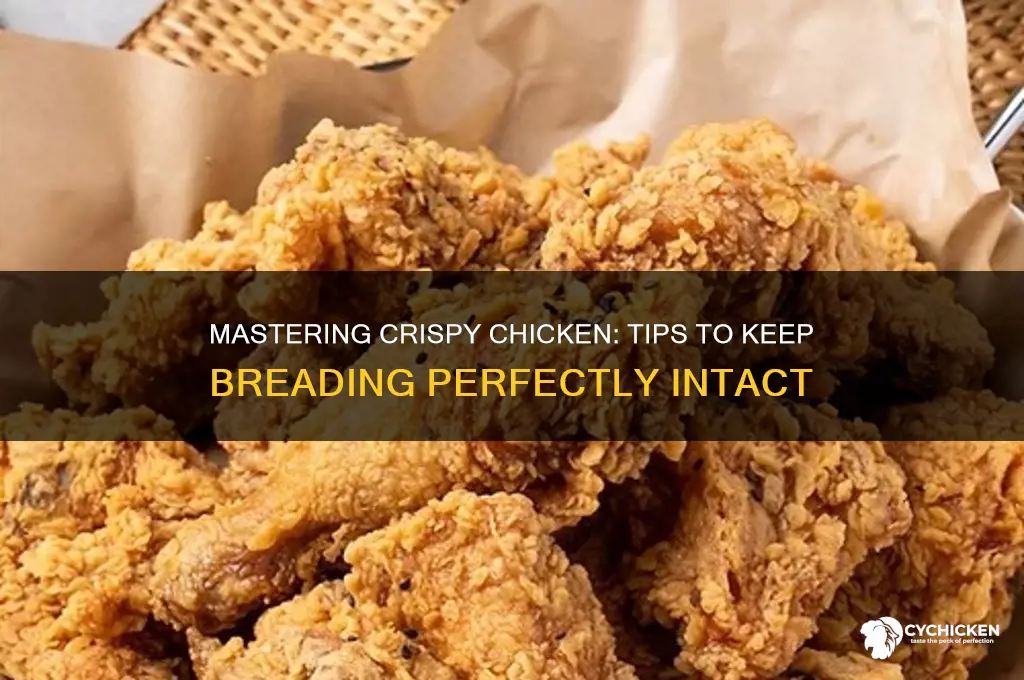 how to keep chicken breading from falling off