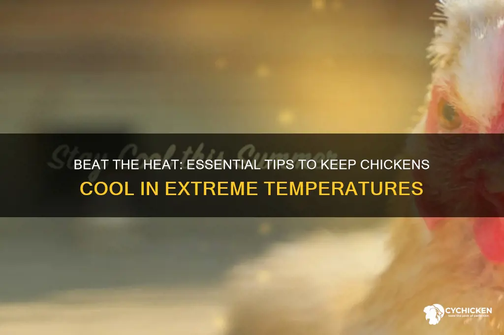 how to keep chicken cool in extreme heat