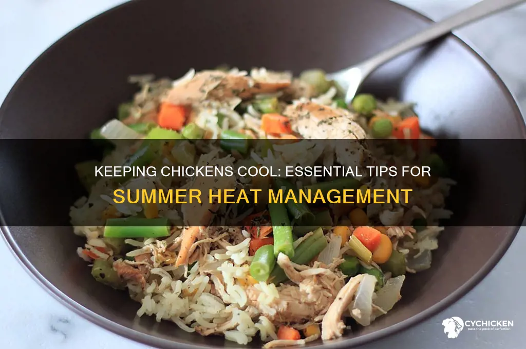 how to keep chicken cool in heat