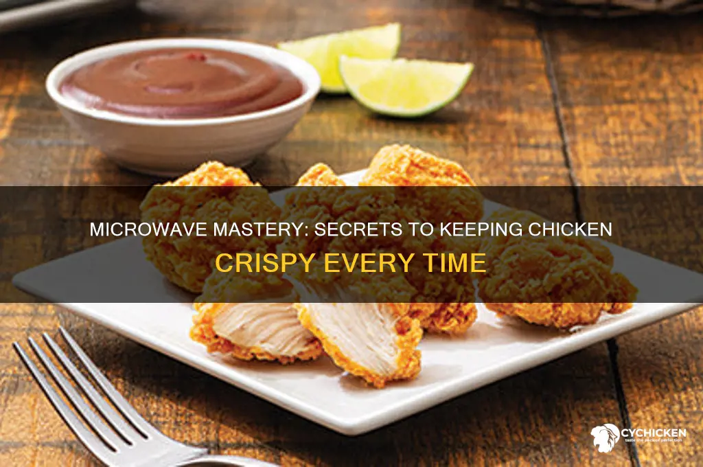 how to keep chicken crisp in microwave