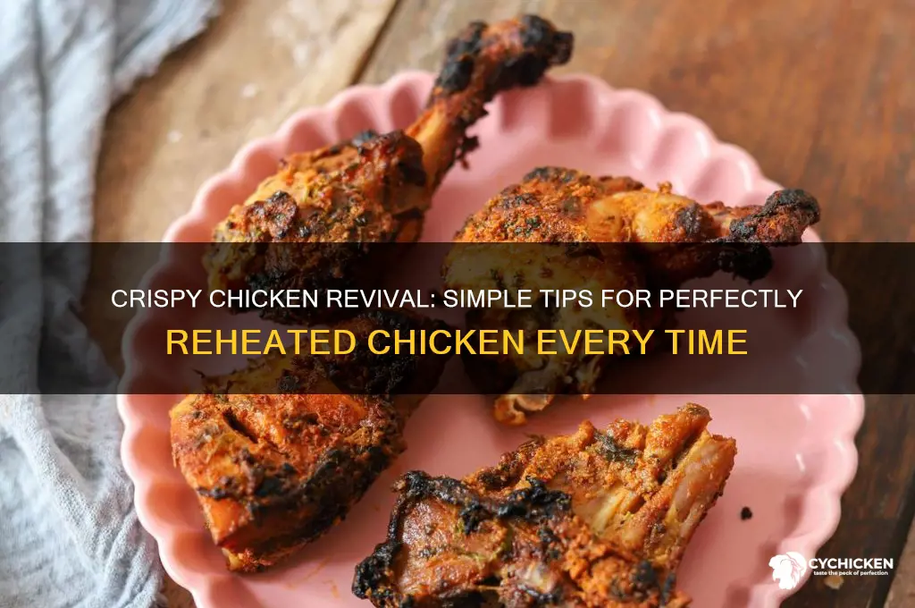 how to keep chicken crisp when warming up