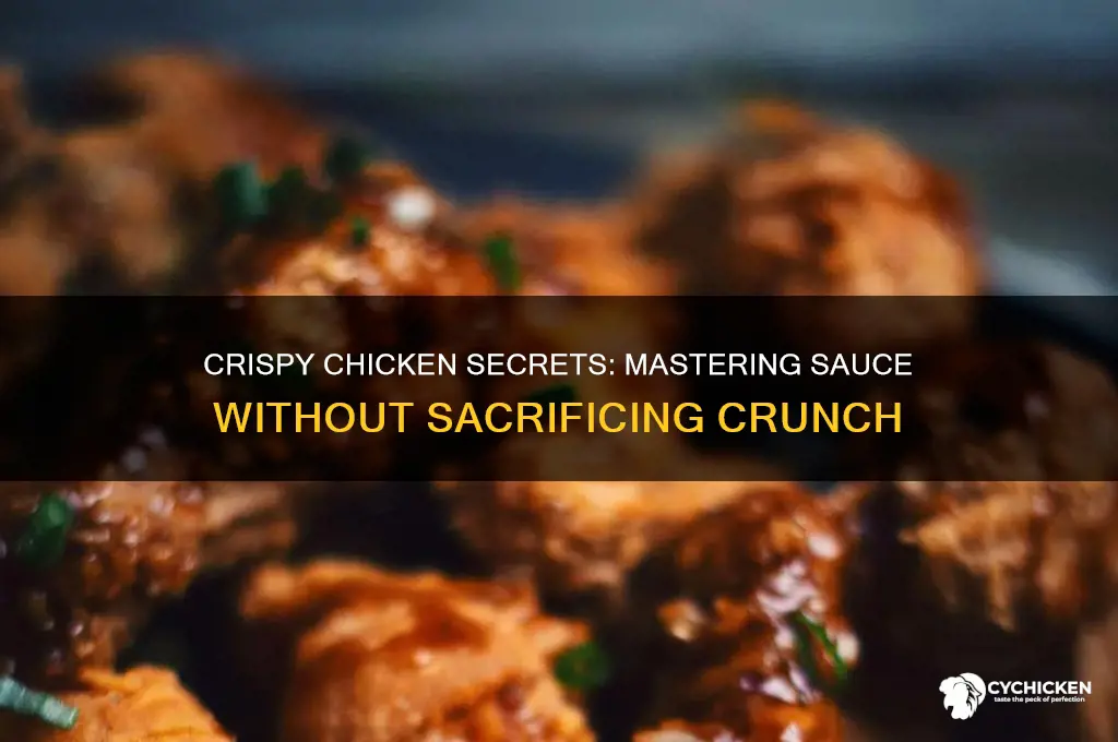 how to keep chicken crispy after sauce
