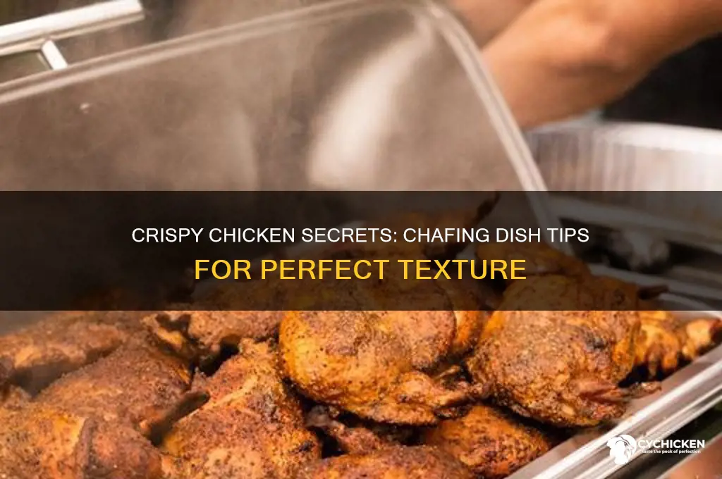 how to keep chicken crispy in chafing dish