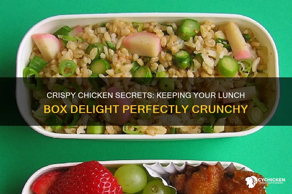 how to keep chicken crispy in lunch box