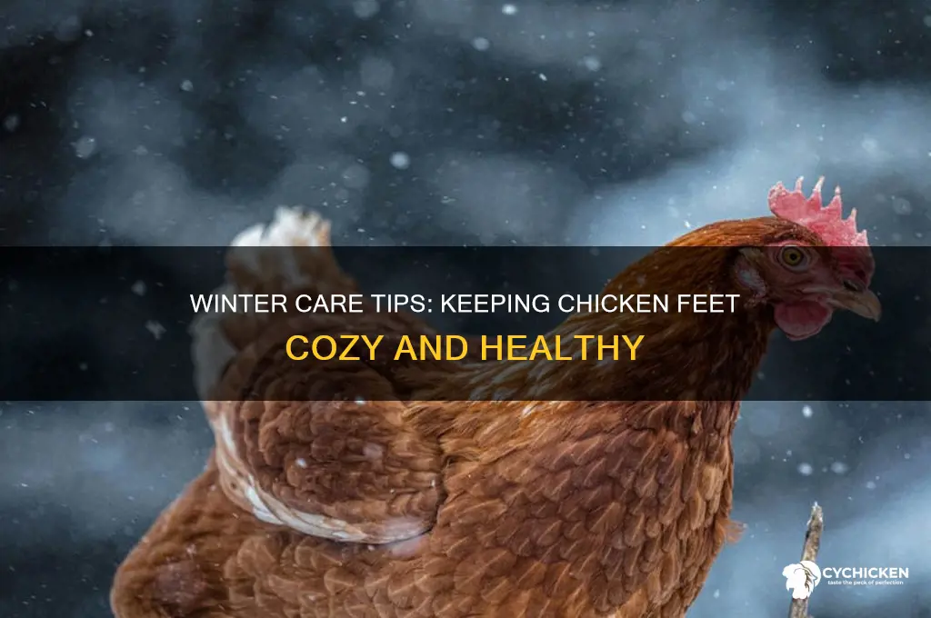 how to keep chicken feet warm during winter
