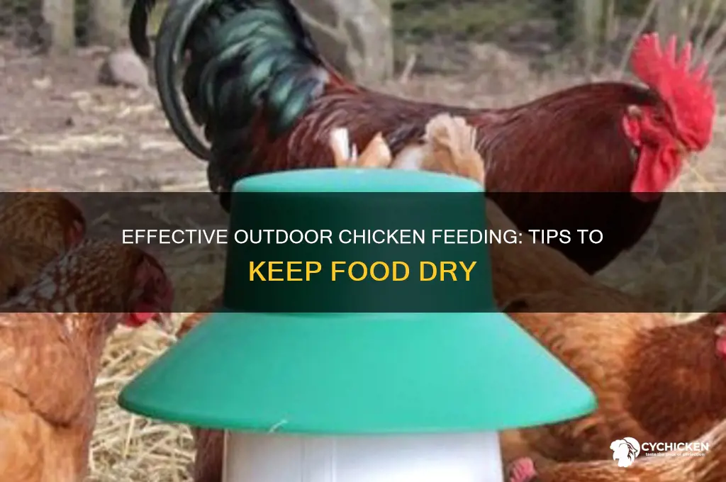 how to keep chicken food dry outside