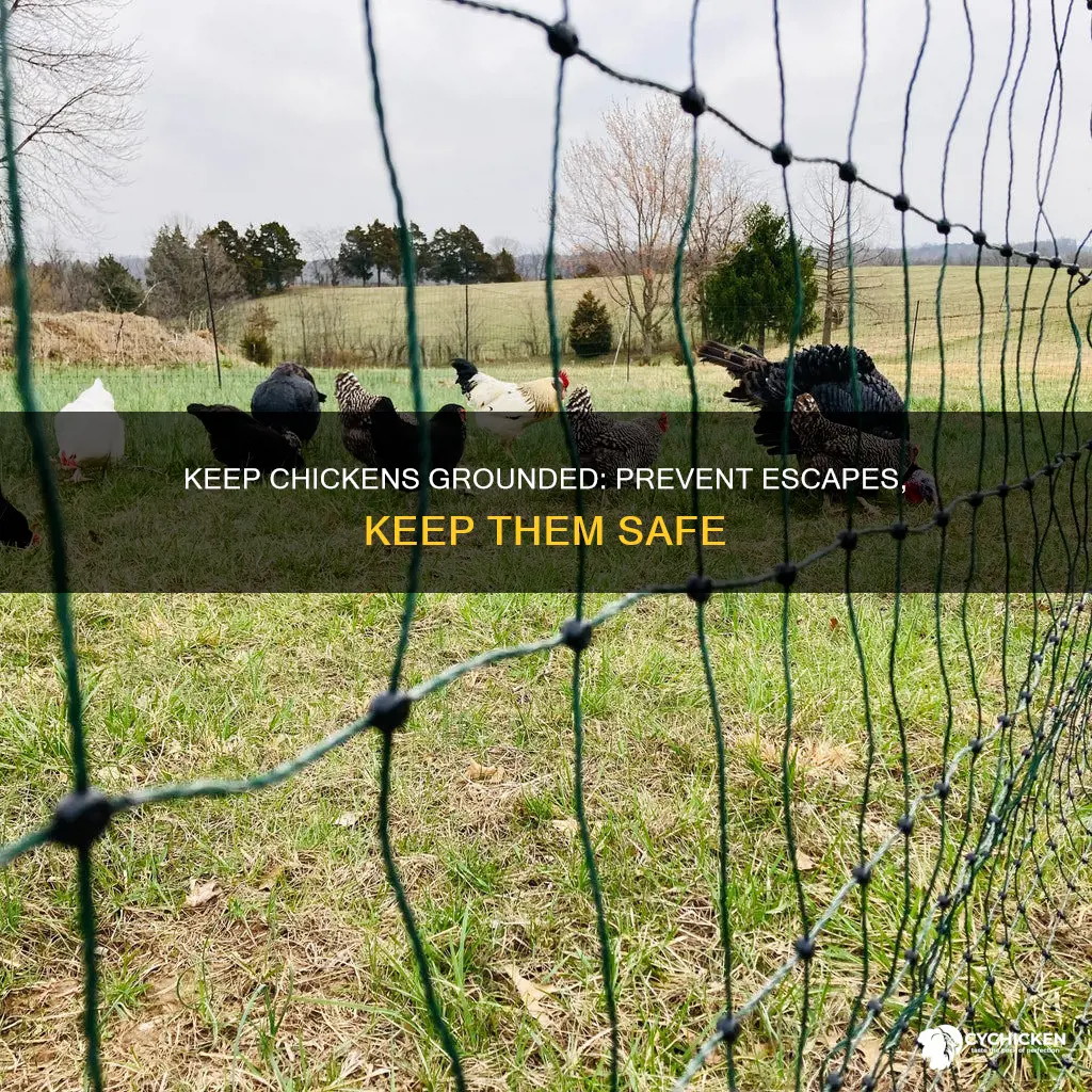 how to keep chicken from flying out of lot