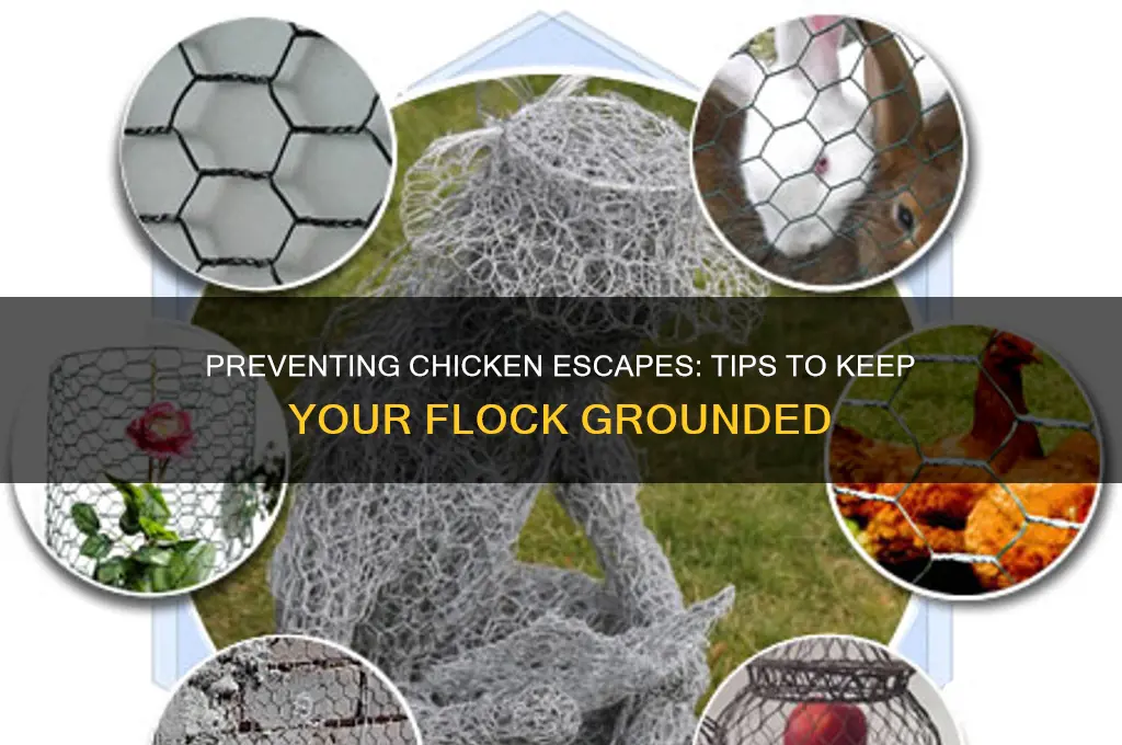 how to keep chicken from flying over fence