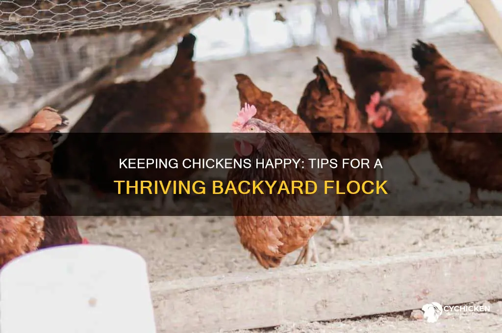 how to keep chicken in your yard