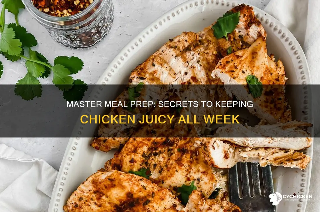 how to keep chicken juicy when meal prepping