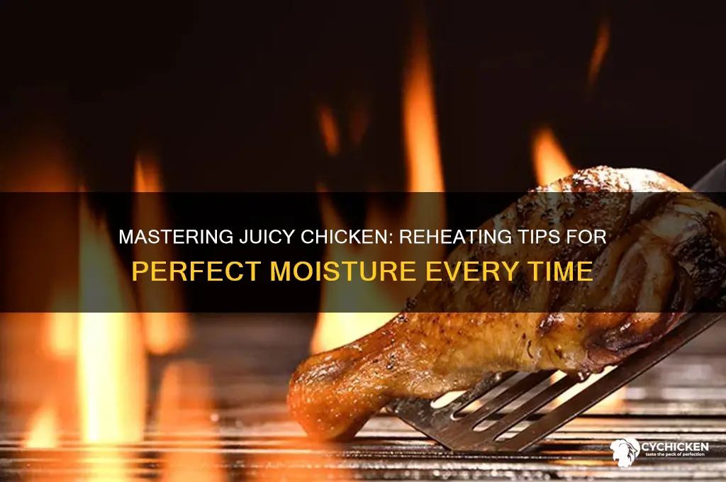 how to keep chicken juicy when reheating