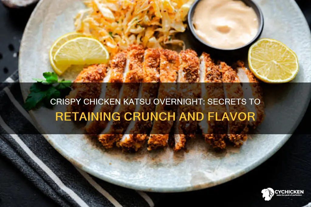 how to keep chicken katsu crispy overnight