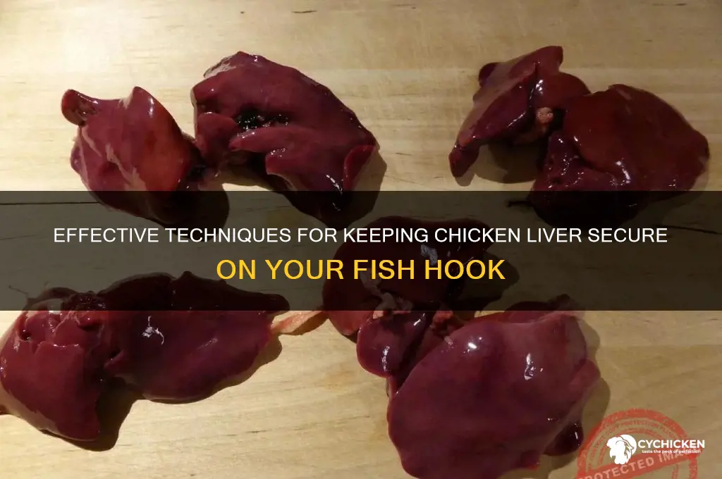 how to keep chicken liver on fish hook