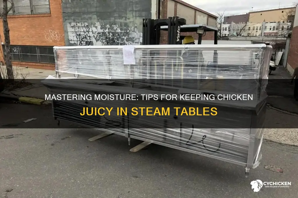 how to keep chicken moist in steam table