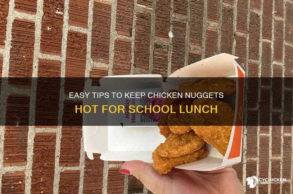 how to keep chicken nuggets hot for school lunch