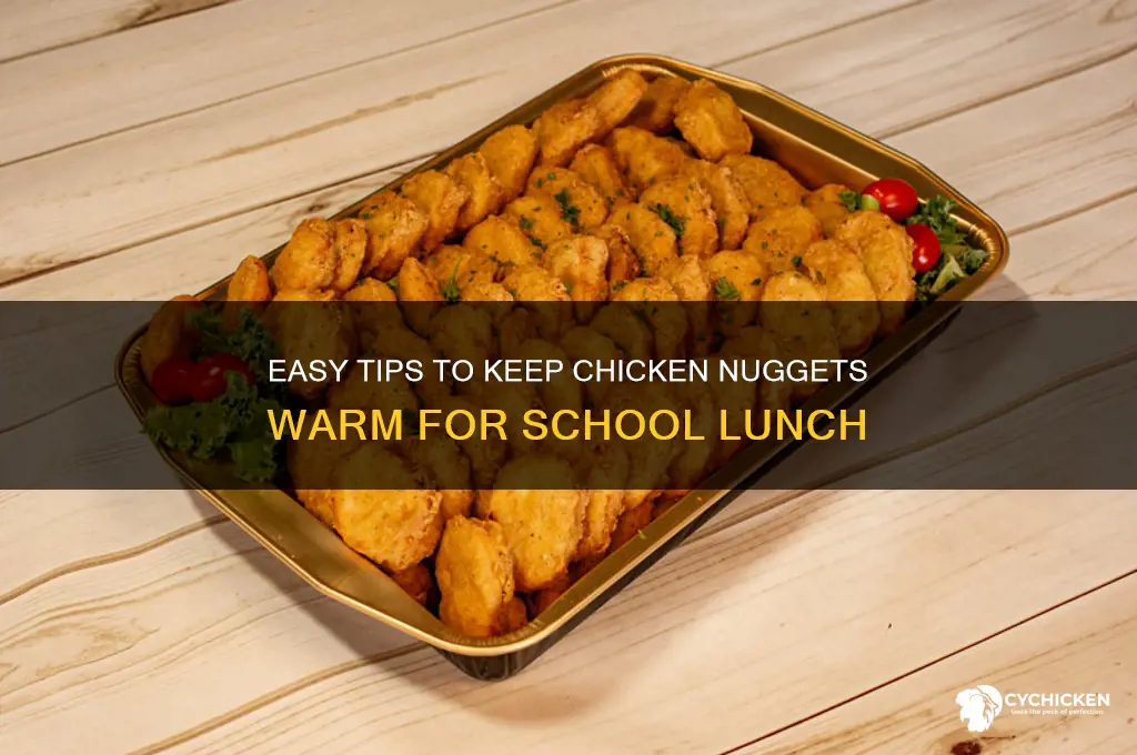 how to keep chicken nuggets warm for school