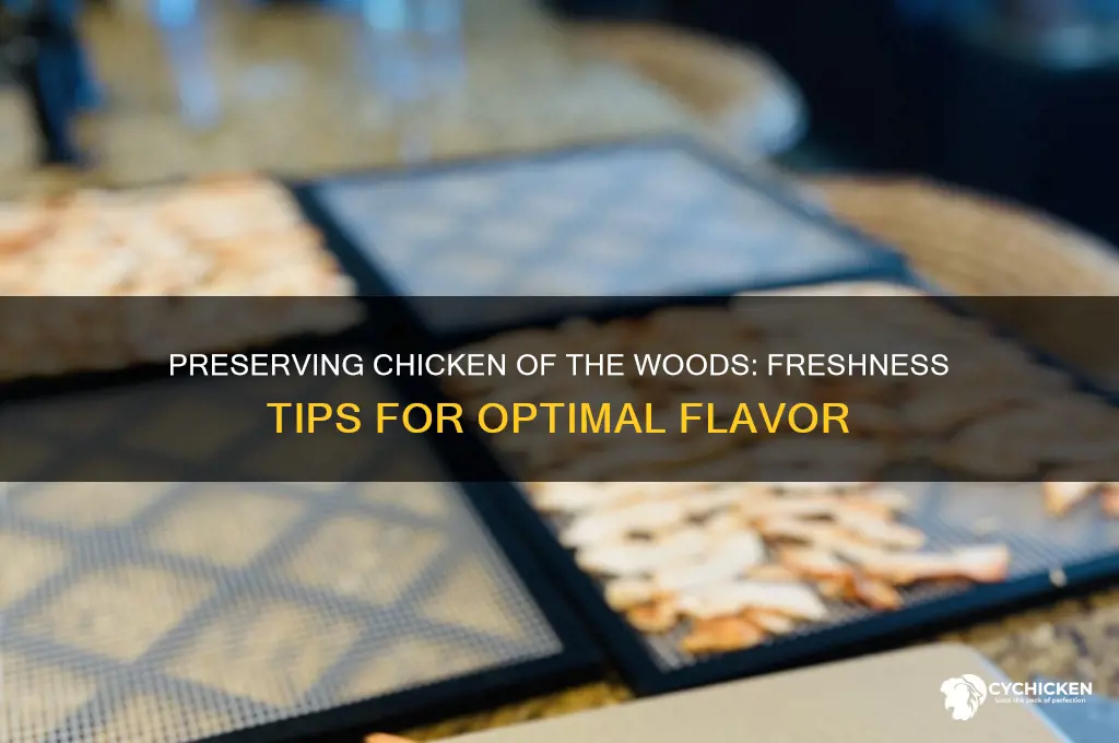 how to keep chicken of the woods fresh
