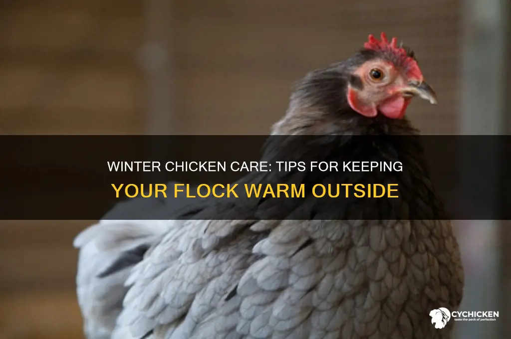 how to keep chicken outside during winter