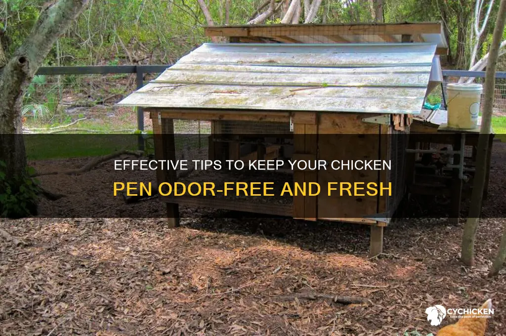 how to keep chicken pen from smelling