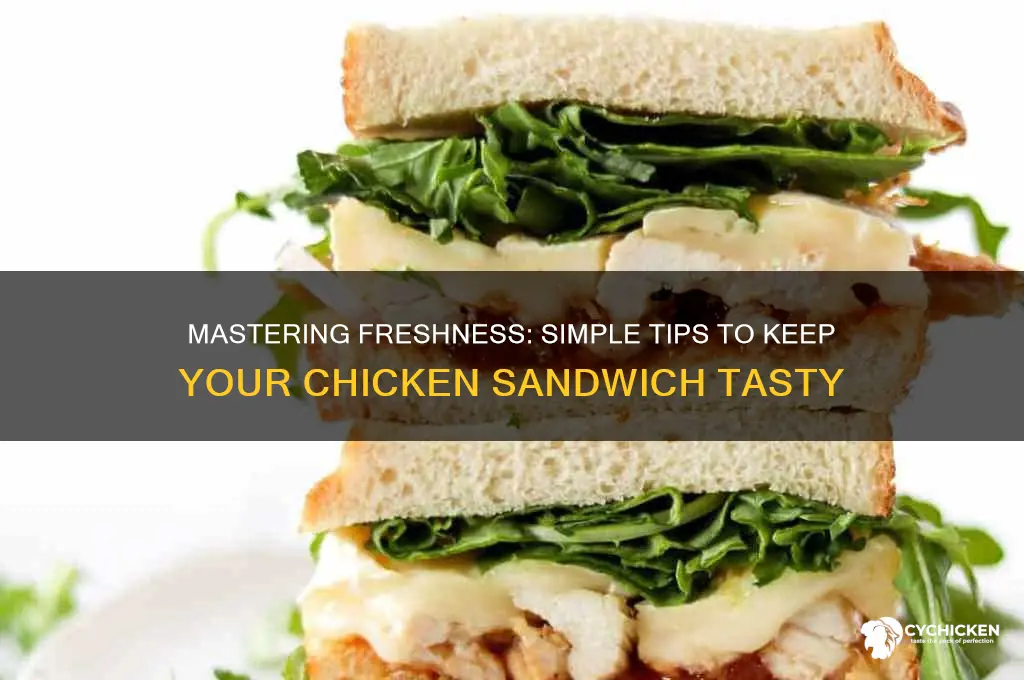 how to keep chicken sandwich
