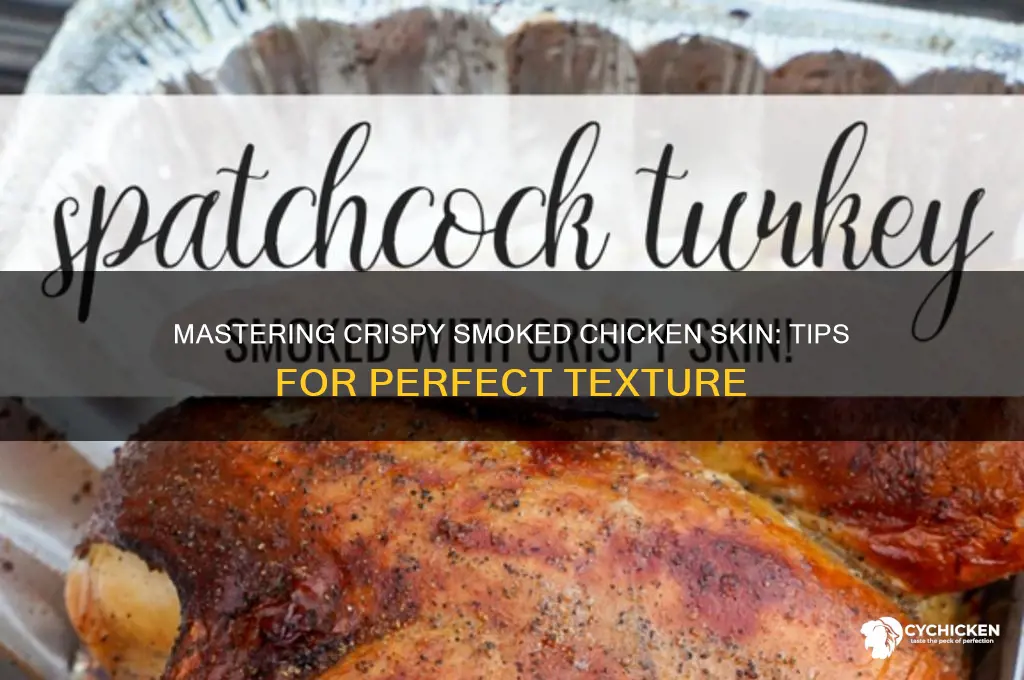 how to keep chicken skin crispy when smoking