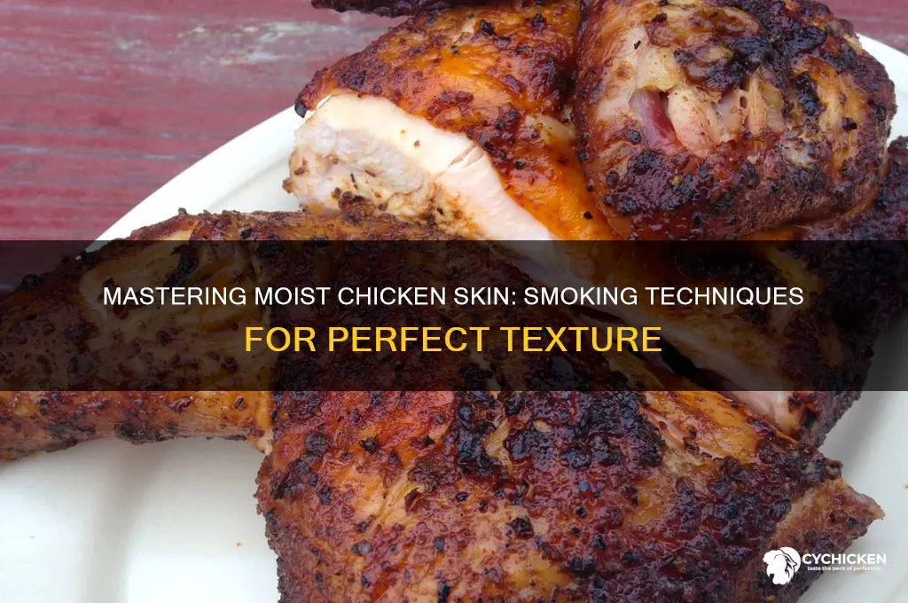 how to keep chicken skin moist when smoking