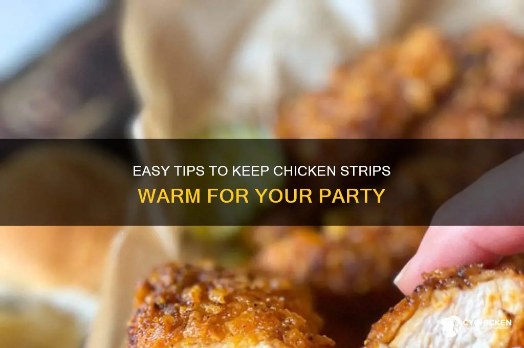 how to keep chicken strips warm for party