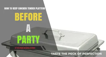 Keep Chicken Tender Platters Warm for Your Party