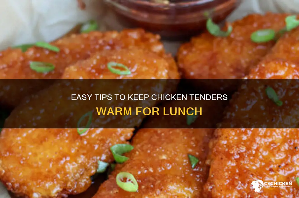 how to keep chicken tenders warm for lunch
