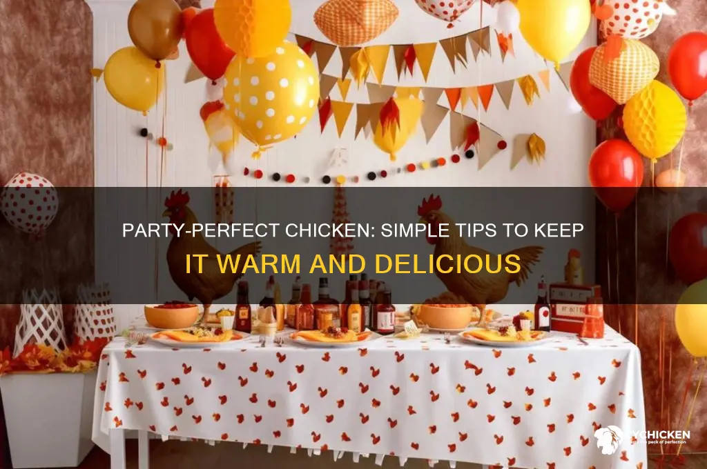 how to keep chicken warm during party