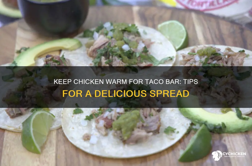 how to keep chicken warm for a taco bar
