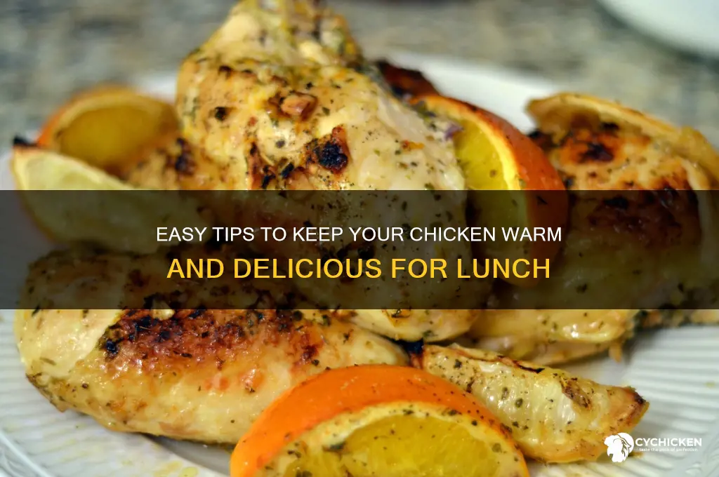 how to keep chicken warm for lunch