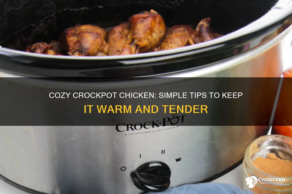 how to keep chicken warm in a crockpot