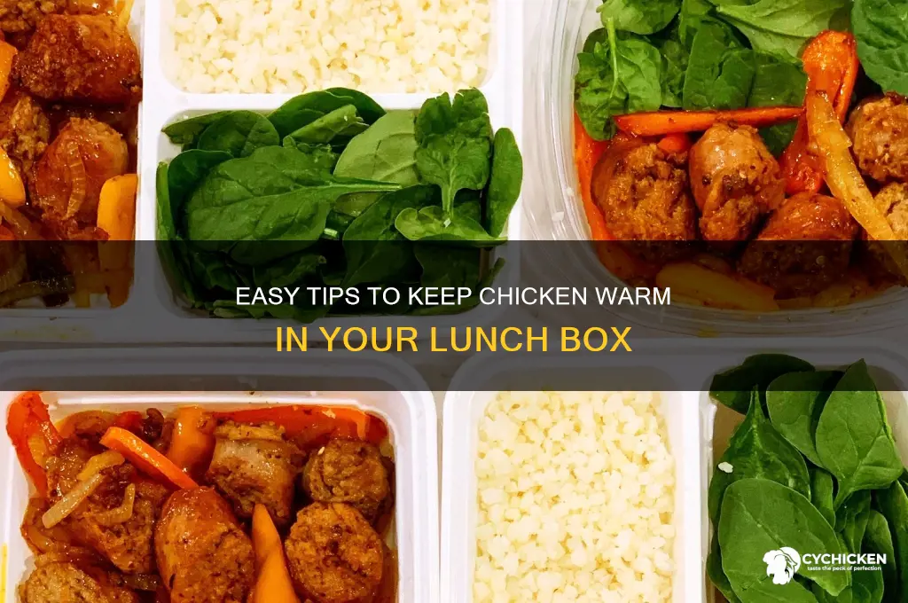 how to keep chicken warm in lunch box