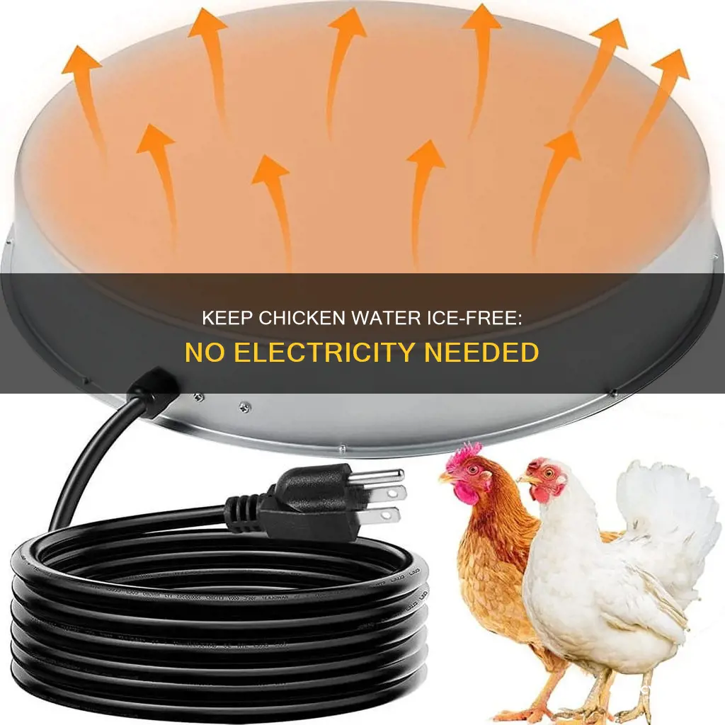 how to keep chicken water from freezing no electricity