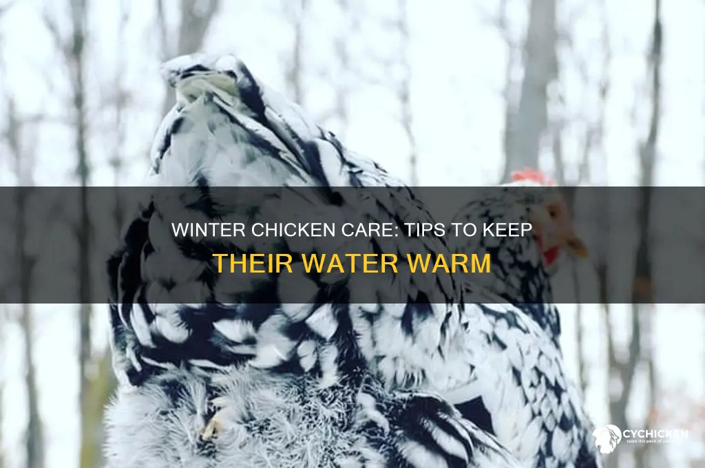 how to keep chicken water warm in winter