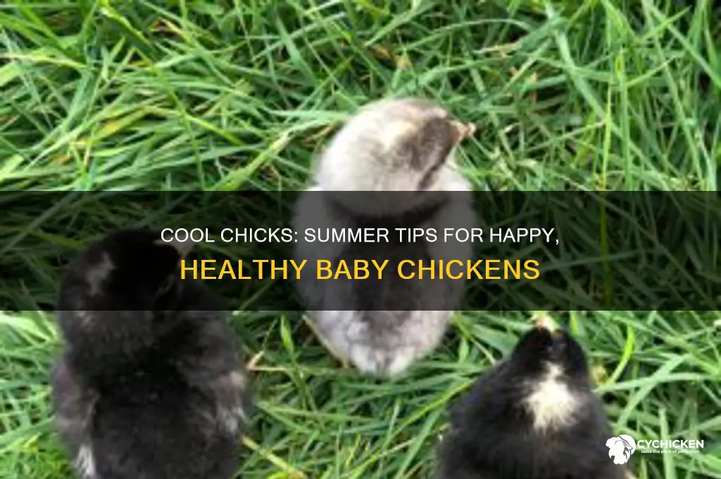 how to keep chicks cool in the summer