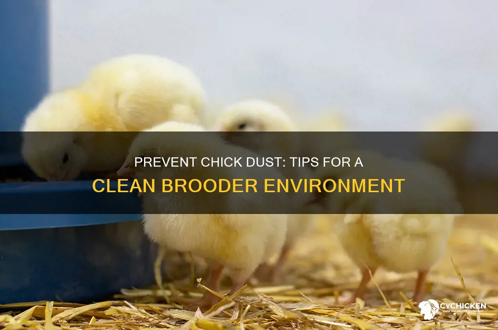 how to keep chicks from making everything dusty