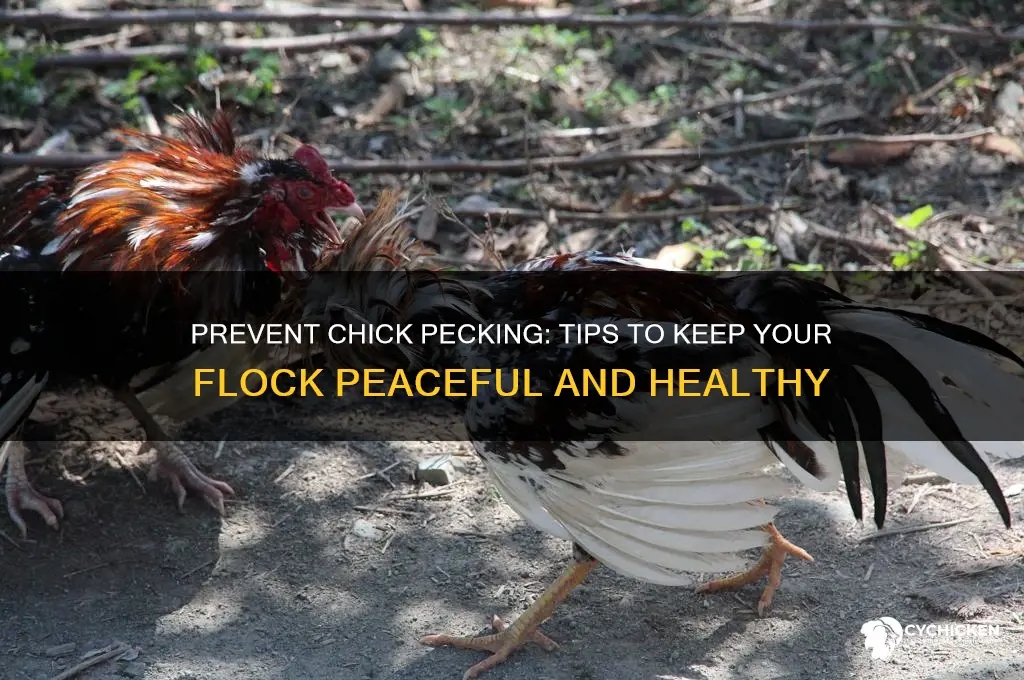 how to keep chicks from pecking each other