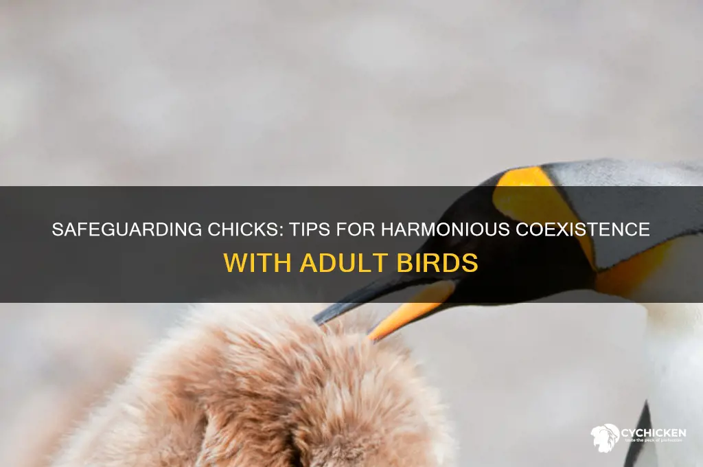 how to keep chicks safe with adult birds