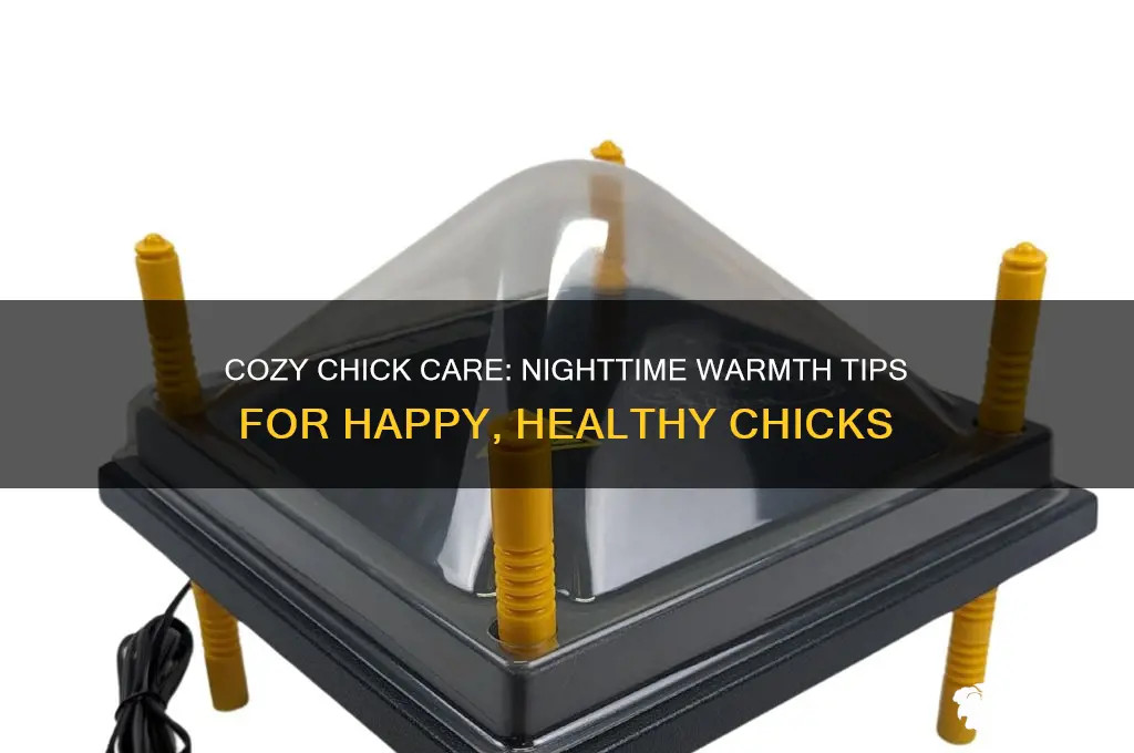 how to keep chicks warm at night