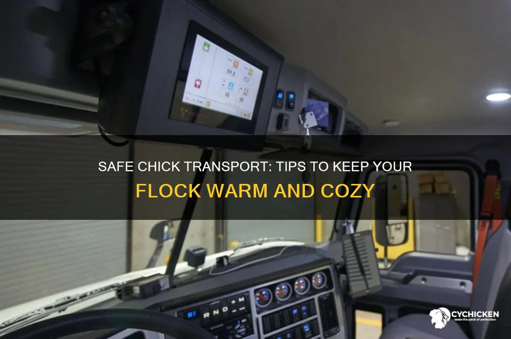 how to keep chicks warm during transport