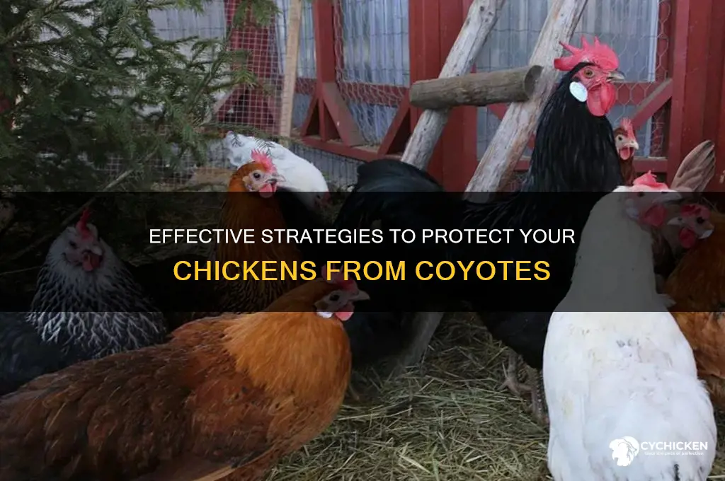 how to keep coyotes out of chicken pen
