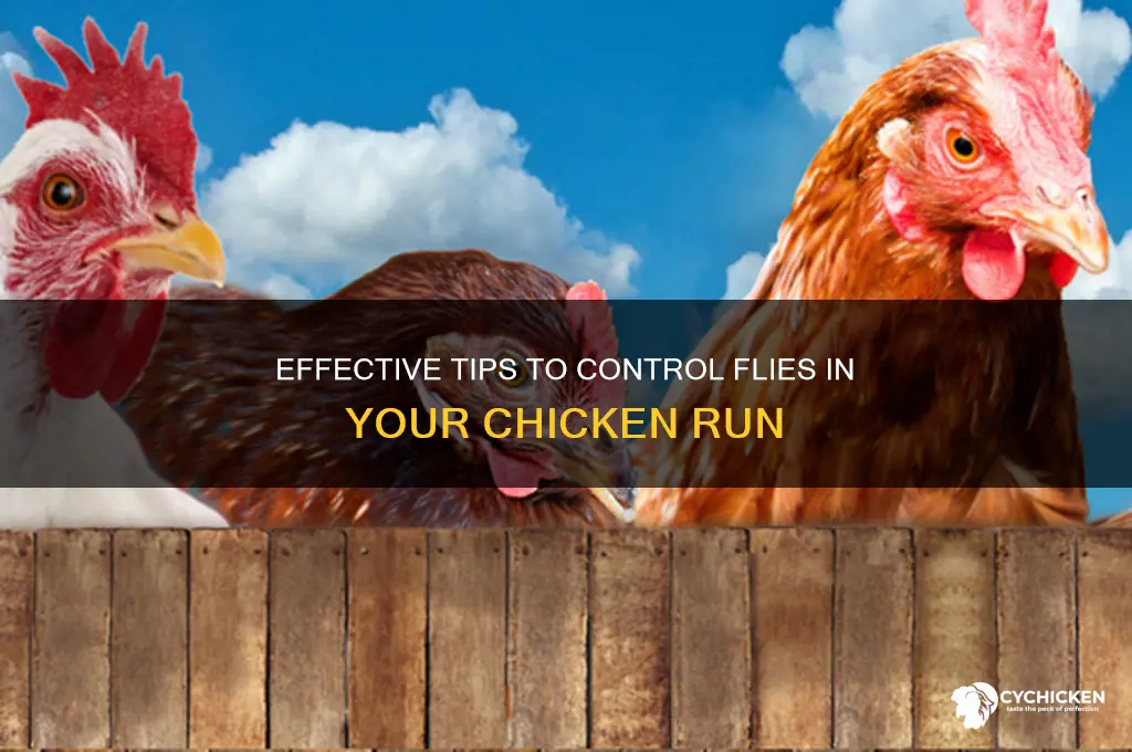 how to keep flies down in chicken run