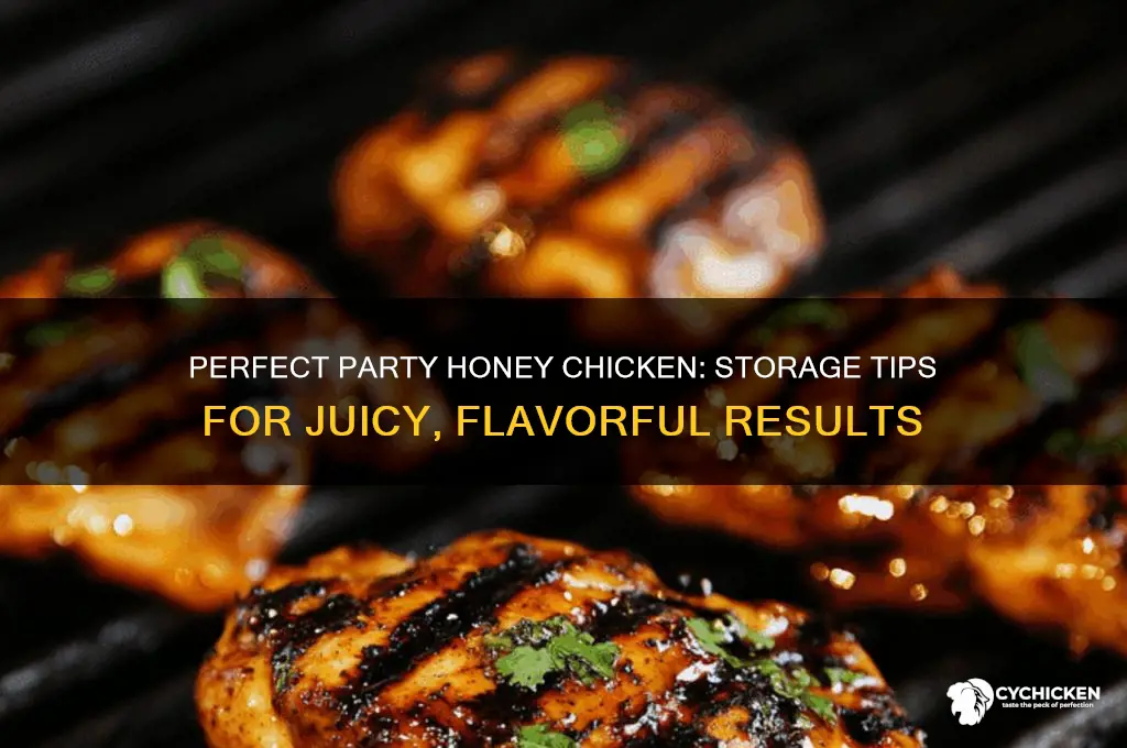 how to keep honey chicken for party