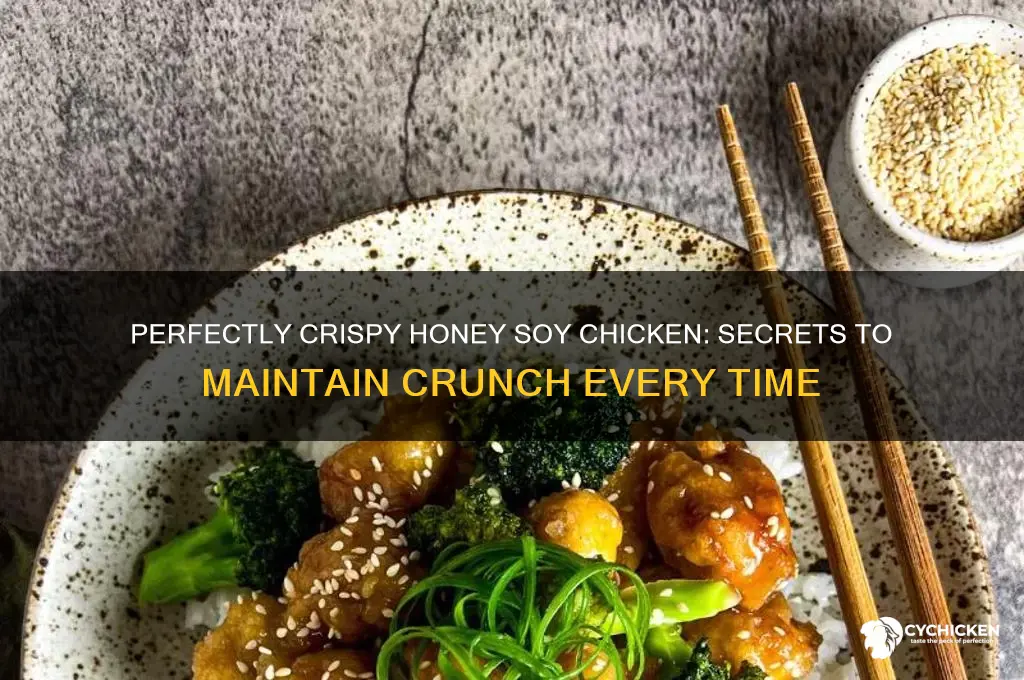 how to keep honey soy crispy chicken crispy